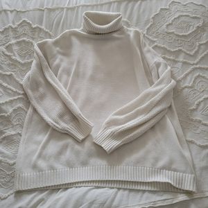 Cozy Chunky Knit Pullover Tunic Turtleneck Sweater 🤍